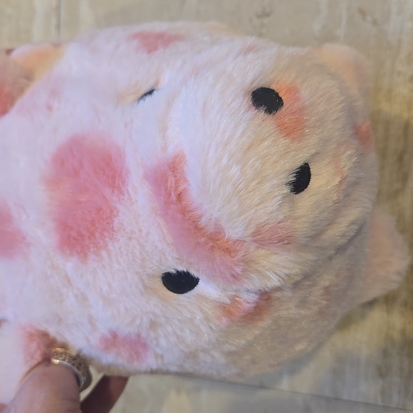 New Plush Piggy Bank with Hearts - Picture 2 of 8